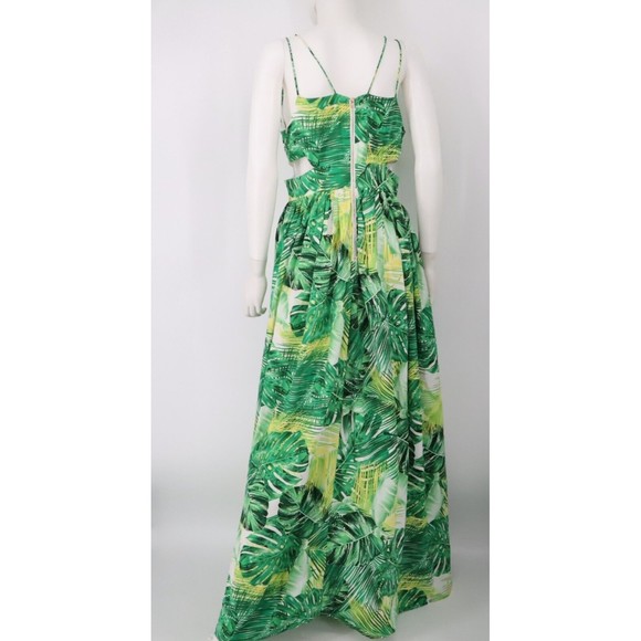 Fashion Nova Key West Maxi Tropical Dress Sz Medium  Womens Long Summer - Picture 9 of 15